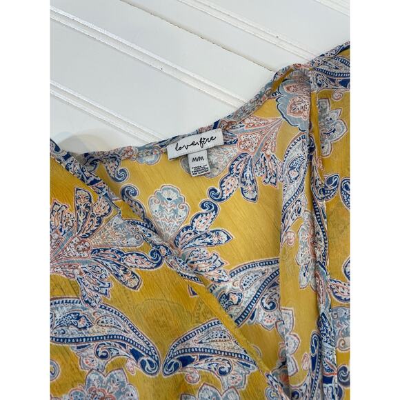 Forever 21 & Love, Fire from Nordstrom Maxi Dresses Black Yellow Bundle Size M - Picture 10 of 12